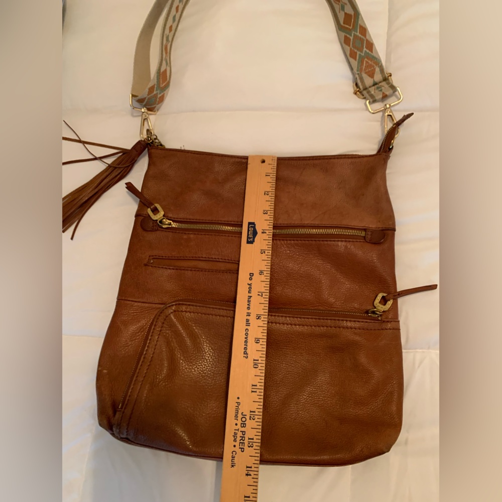 Hobo, international hobo, Crossbody! With guitar strap! Large pebble leather